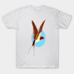 Brown-winged little bird flying T-Shirt